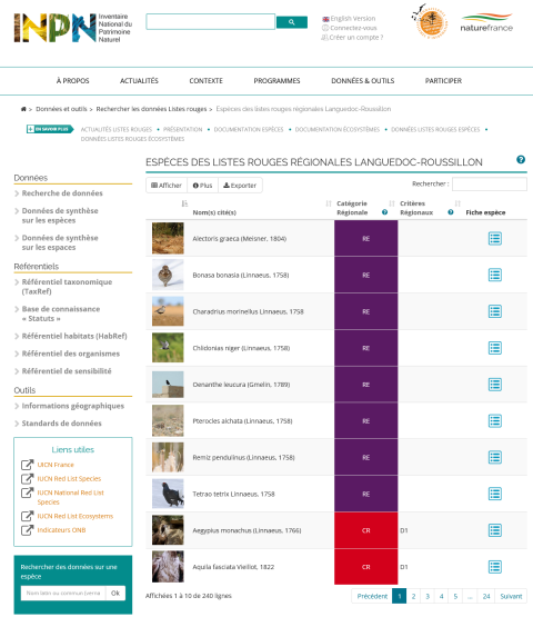 Screenshot 2023 11 25 at 03 17 23 INPN -- Listes rouges des espèces menacées en France